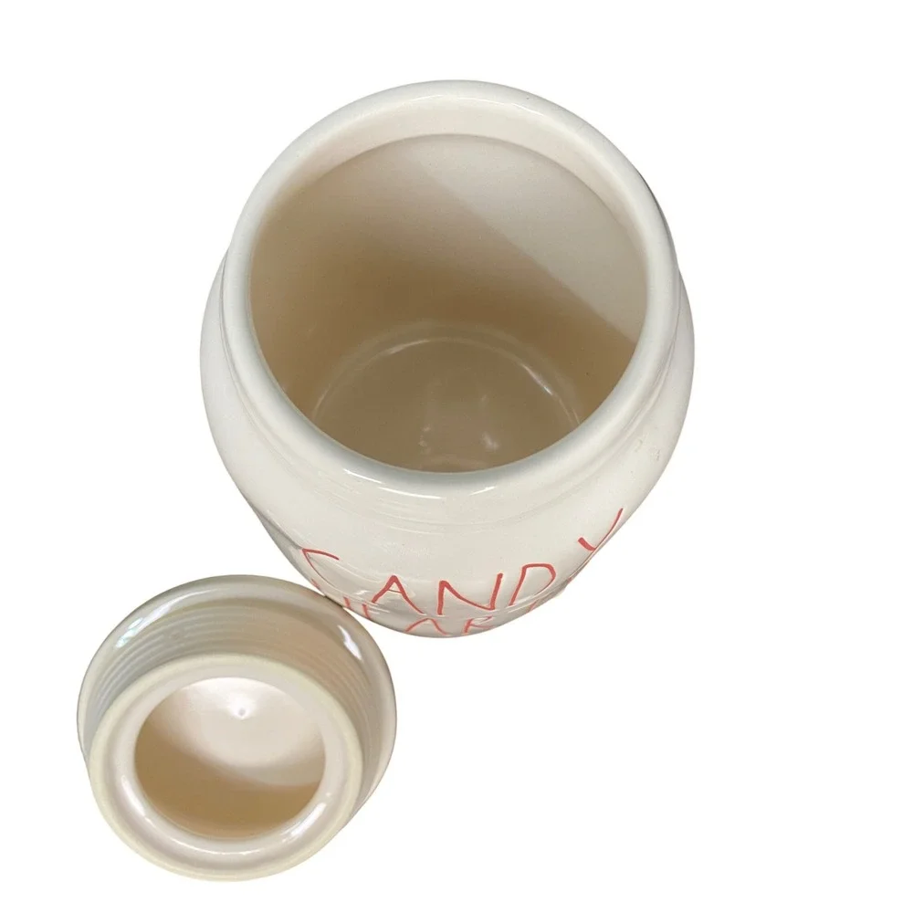 Rae Dunn‎ Candy Hearts Ceramic Jar with Lid Valentine's Day Kitchen Decor